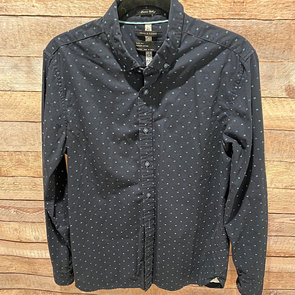Denim & Flower Men’s Dress Shirt